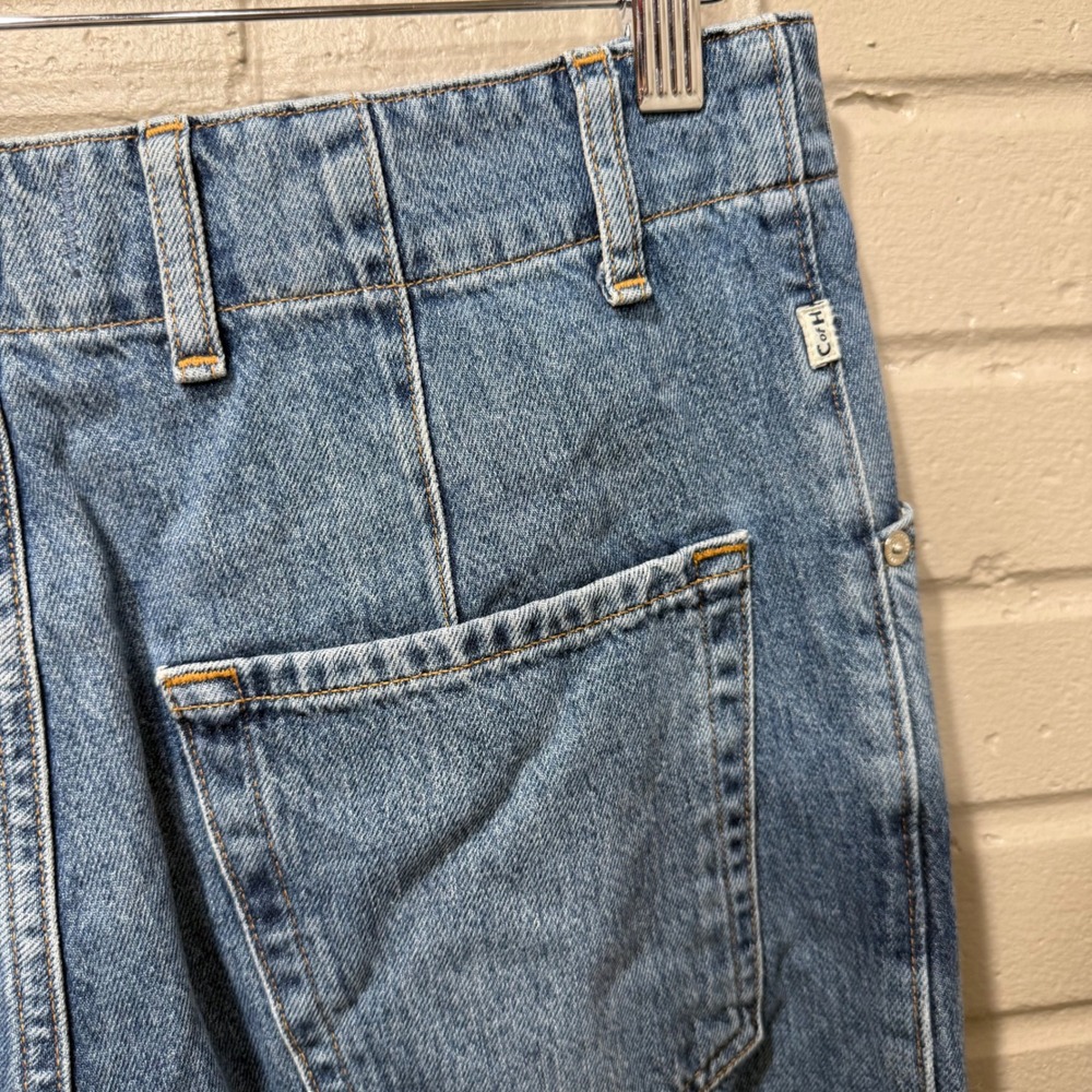 Citizens of Humanity Paloma Utility Trouser Wide Leg Raw Hem Jeans Sz 25 Altered - Picture 8 of 16